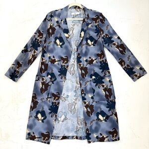 aND i Abstract Cotton Jacket – Art-Inspired S/M Fit